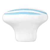 Zonneover-water-Waterverf Stripes Keramische Knop (Zijkant)