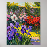 Zonneovergoten Geheime Tuin Olie Schilderij