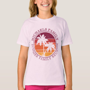 Zonnepalm boomklauw zomervakantie t-shirt