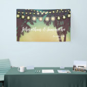 Zonnepalmbomen met een speciale banner van 3' x5' (Beurs)