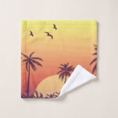 Zonnepalmbomen Tropisch strand Bad Handdoek (Wasdoekje)