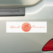 Zonnepalmboom Bumpersticker (Op auto)