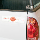 Zonnepalmboom Bumpersticker (Op Truck)