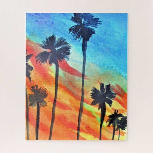 Zonnepalmschilderkunst Legpuzzel (Verticaal)