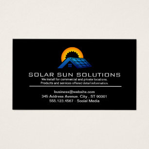 Zonnepaneel   Energie-installatie Visitekaartje