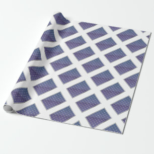 Zonnepaneel op wit cadeaupapier