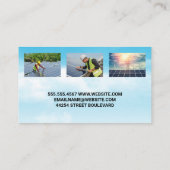 zonnepaneel | Schone energie | Technicus Visitekaartje (Achterkant)