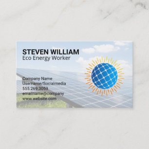 Zonnepanelen Energie Technicus Visitekaartje