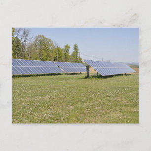 zonnepanelen op de grond briefkaart
