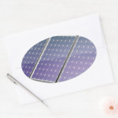 Zonnepanelen Ovale Sticker (Envelop)
