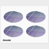 Zonnepanelen Ovale Sticker (Vel)