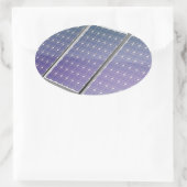 Zonnepanelen Ovale Sticker (Tas)