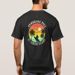 Zonnepil St Simons Island Summer Georgia Trop T-shirt