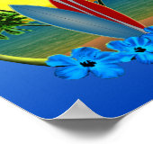Zonneplaat en surfplanken poster (Hoek)