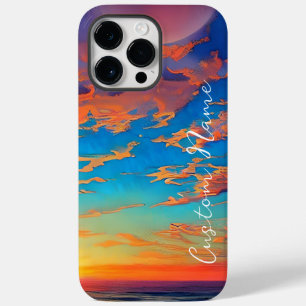 Zonneplaat over mooi blauw oceaanwater Case-Mate iPhone 14 pro max hoesje