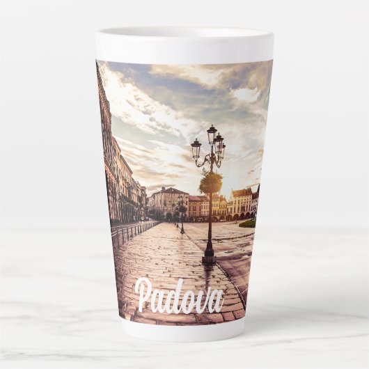 Zonneplein in Padova in Italië Latte Mok (Voorkant)