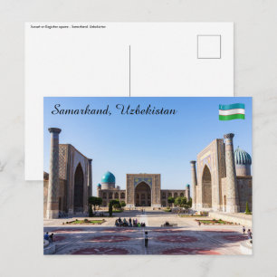 Zonneplein in Pakistan - Samarkand, Oezbekistan Briefkaart