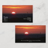 Zonneproevenkaart voor zand visitekaartje (Voorkant / Achterkant)