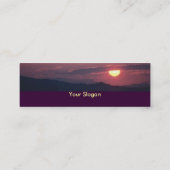 Zonneprofielkaart Mini Visitekaartje (Achterkant)