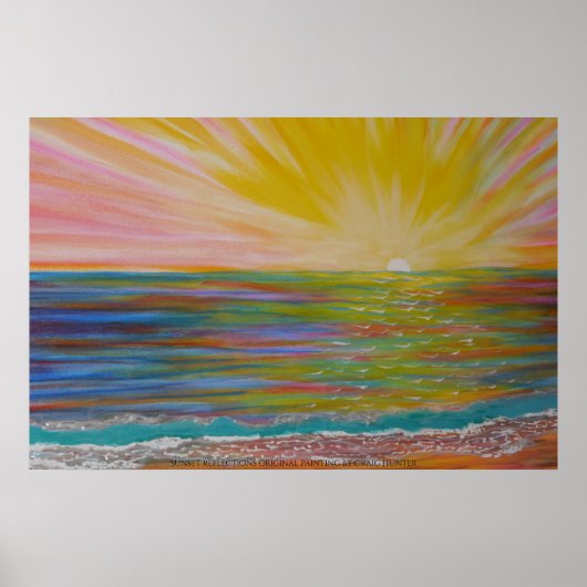 Zonnereflecties Poster (Voorkant)