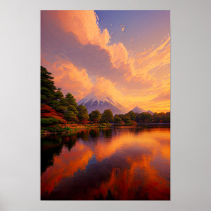 Zonnereflecties Poster