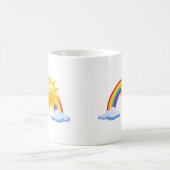 Zonneregenboog glimlachen koffiemok (Center)