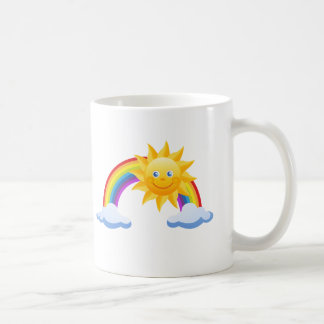 Zonneregenboog glimlachen koffiemok