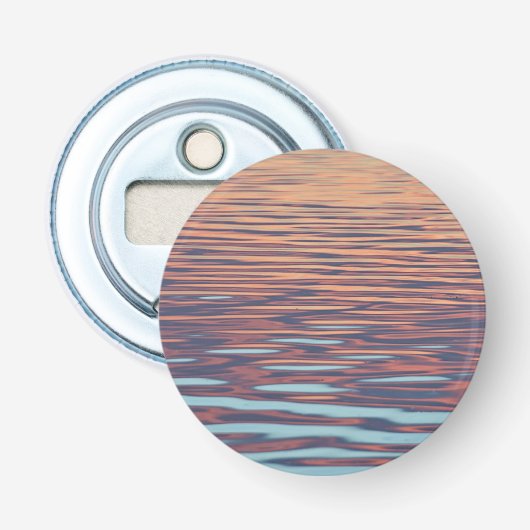 Zonnerimpels op water button flesopener (Voorkant)