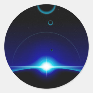 zonnescherm ronde sticker