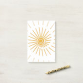 Zonneschijn 1 post-it® notes (Op bureau)