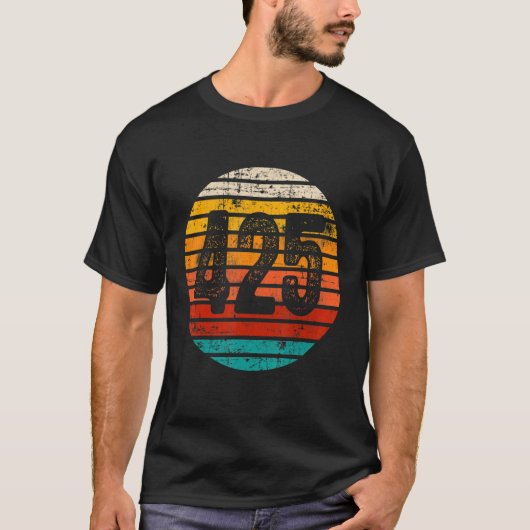 zonneschijn 425 Gebied Code T-shirt (Voorkant)