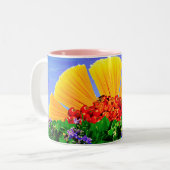 ZONNESCHIJN ALA CARTE! TWEEKLEURIGE KOFFIEMOK (Voorkant links)