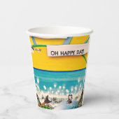 ZONNESCHIJN BANNER PAPIEREN BEKERS (Achterkant)