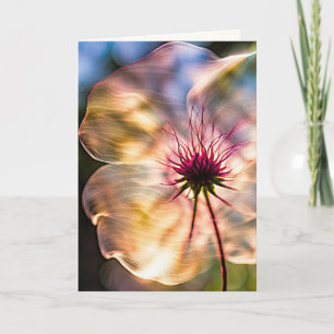 Zonneschijn bloem voor verjaardag kaart