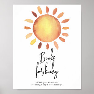 Zonneschijn Boeken voor baby Poster