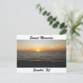 zonneschijn briefkaart van het eiland sanibel (Staand voorkant)