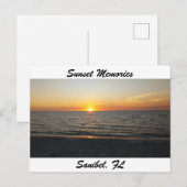 zonneschijn briefkaart van het eiland sanibel (Voorkant / Achterkant)