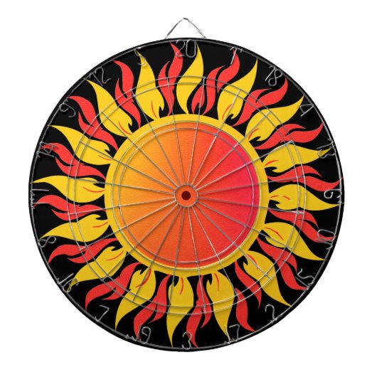 Zonneschijn Dartbord (Voorkant)