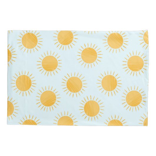 Zonneschijn Doodle Day Patroon Kussensloop (Achterkant-Links)