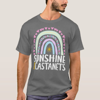Zonneschijn en Castanets Schattige Regenboog Gift  T-shirt