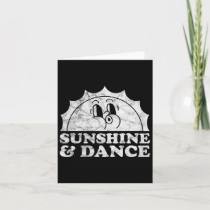 Zonneschijn en dans Retro zondansen Dans Kaart