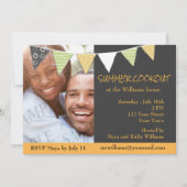 Zonneschijn en houtskool Grill Cookout uitnodigen Kaart (Voorkant)