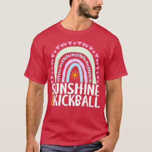 Zonneschijn en Kickball Schattige Regenboog Gift v T-shirt