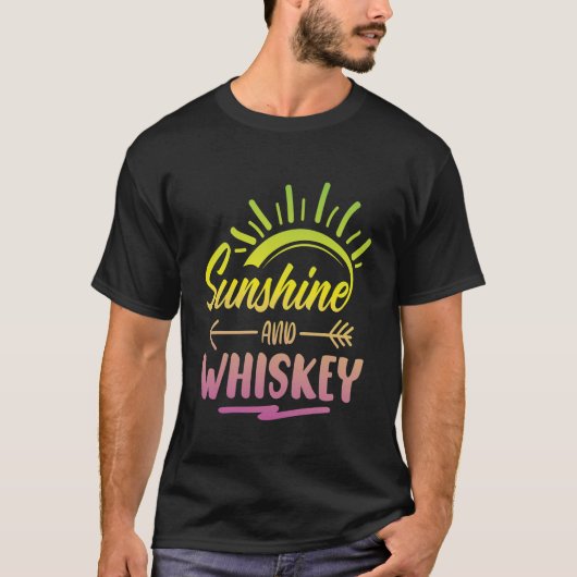 Zonneschijn en Whiskey T-Shirt (Voorkant)