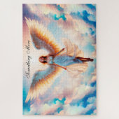 Zonneschijn engel vrouw hemel kleurrijk mooi legpuzzel (Verticaal)