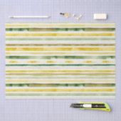 Zonneschijn Geel & Groene Streep Tissuepapier (Craft)