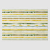 Zonneschijn Geel & Groene Streep Tissuepapier (Voorkant)