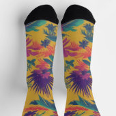 Zonneschijn Gele Palmen Sokken (Top)