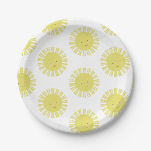 Zonneschijn Gele Zon Verjaardag Baby Shower Feest Papieren Bordje