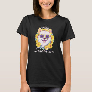 Zonneschijn Hond Dagen Van De Zomer Dragen Zonnebr T-shirt